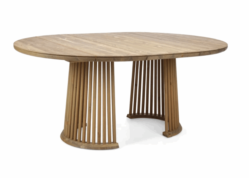 Elina pyöreä ruokapöytä 130cm, antiikinruskea - Image 6