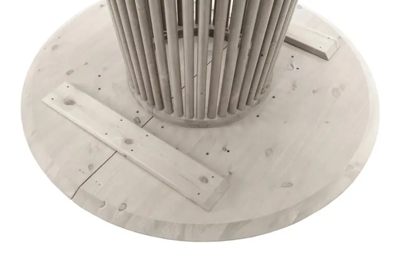 Kaisa pyöreä ruokapöytä 115cm, harmaa - Image 5