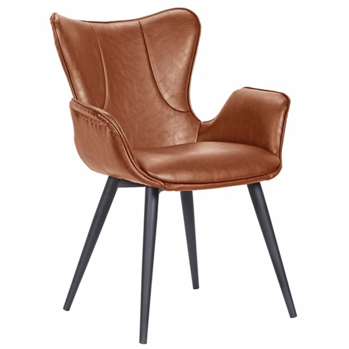 Mist ruokapöydän tuoli, konjakinruskea