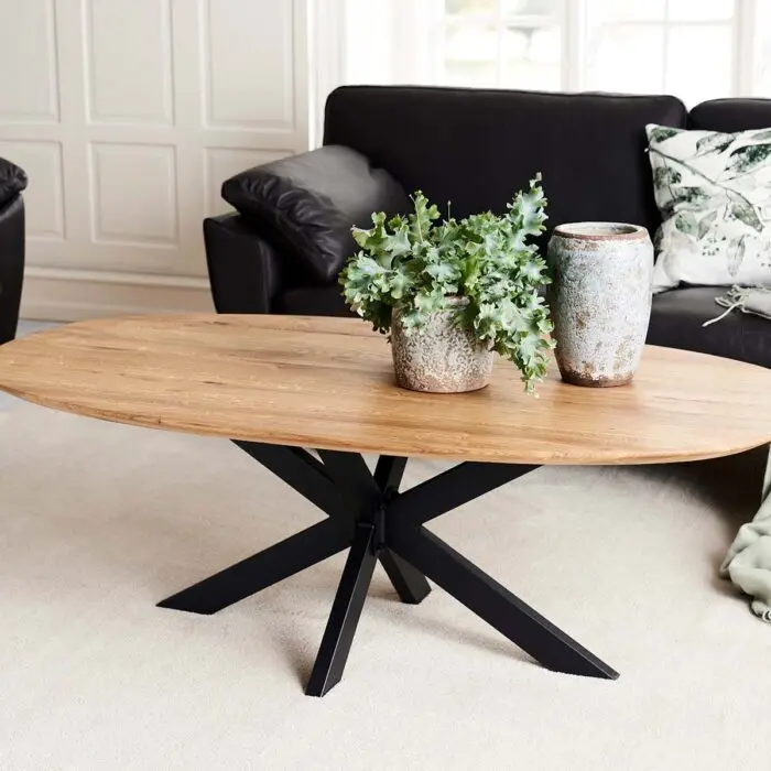 Orlando sohvapöytä tammi 80x140cm Star-jalalla