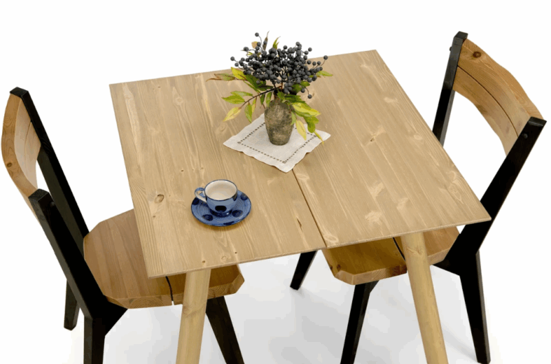 Palma ruokapöytä 80x80cm, eri värejä - Image 4