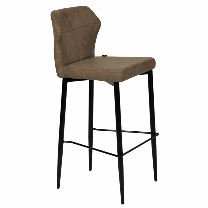 Runa baarituoli korkea, ruskea