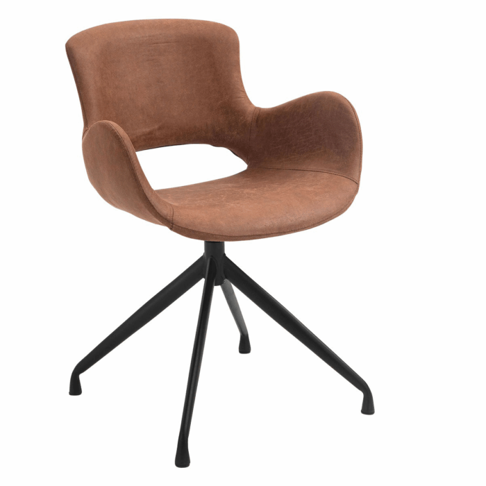 Luna ruokapöydän tuoli pyörivä, camel