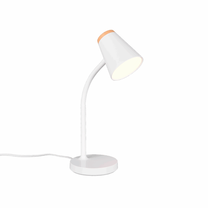 Pöytävalaisin Pongo valkoinen