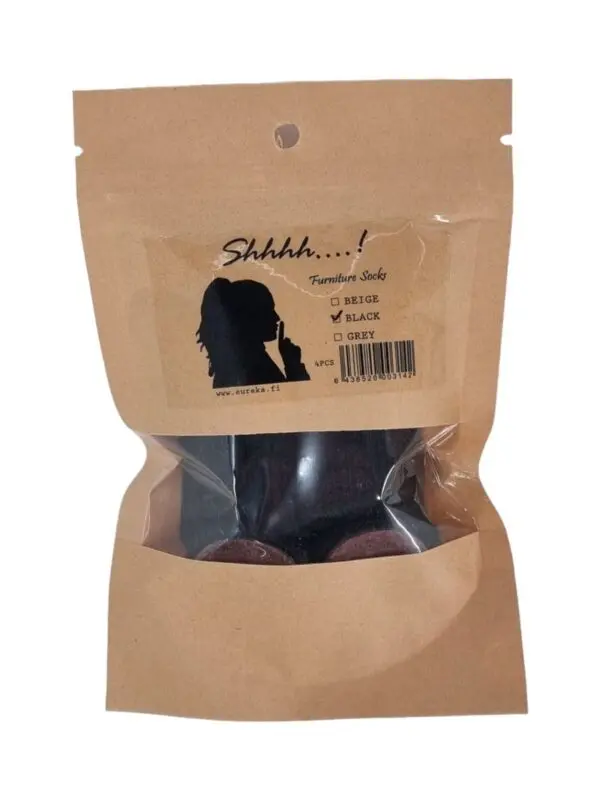 Huonekalusukka musta 4 kpl/pss - Image 3