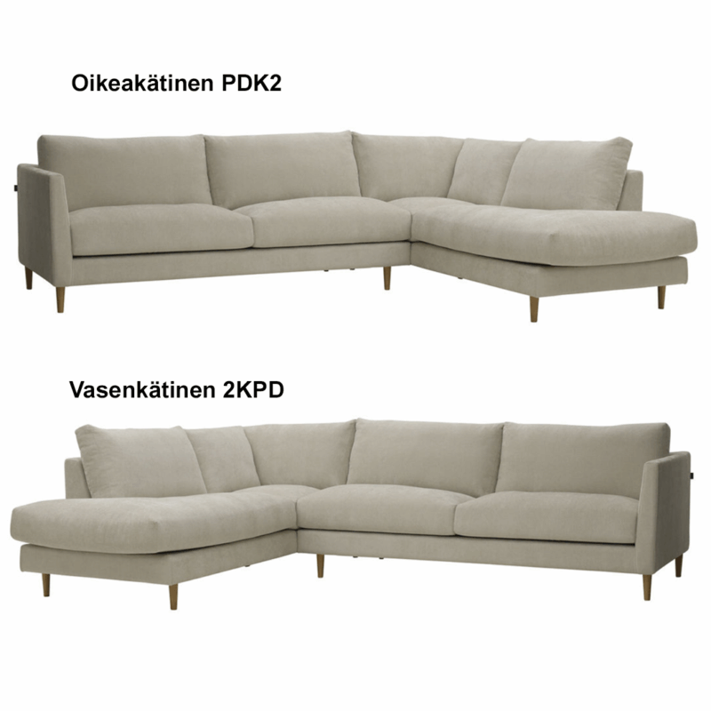 Unico Kelo avokulmasohva, kampanjaväri 04 Pearl - Image 2