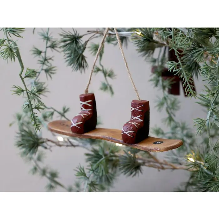 Vintage lumilauta 17.5x5x3.5 cm antique cherry