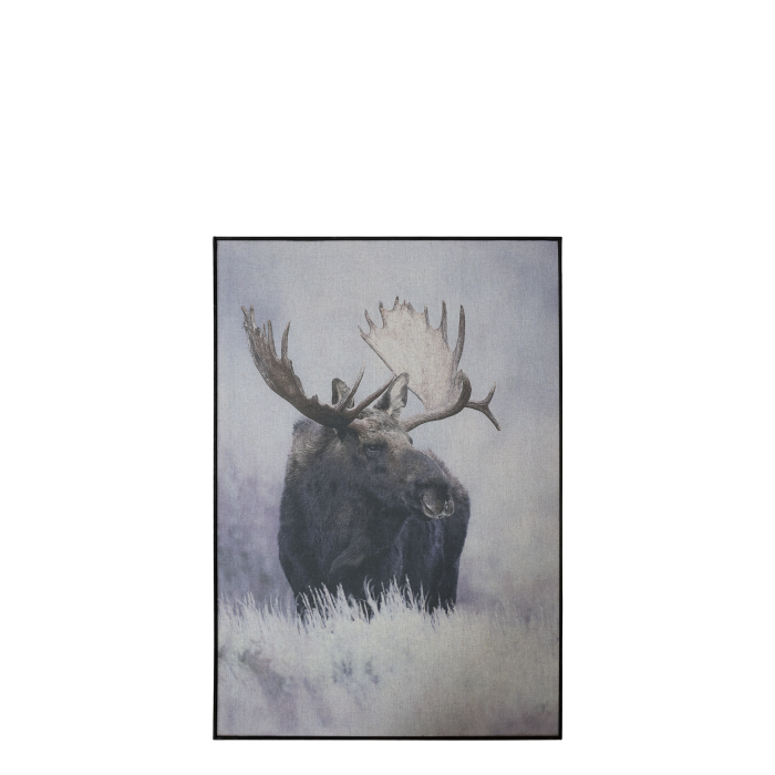 Hirvi taulu mustat kehykset 77x53x2 cm