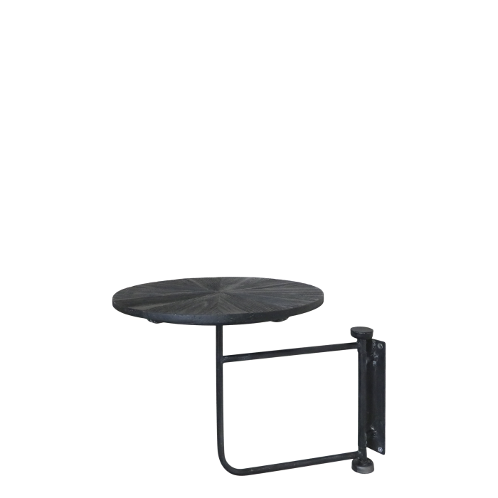 Pöytä/yöpöytä seinälle kork 40.5/ halkaisija 30 cm hiili