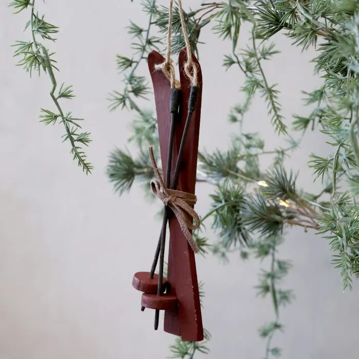 Vintage sukset roikkuvat, 20x6x2 cm antique cherry