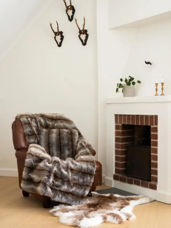 Skinnwille Hunter tyyny 45x45cm Brown - Image 5