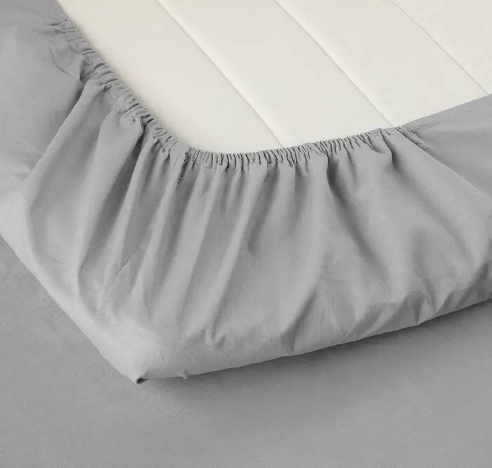 Muotoonommeltu lakana 80-90x200+25 harmaa