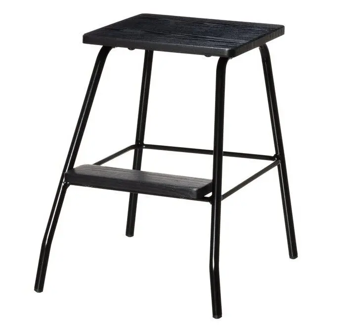 Tarmo porrasjakkara 2 tasoa musta