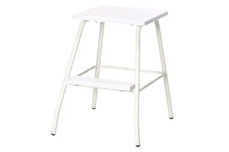 Tarmo porrasjakkara 2 tasoa valkoinen