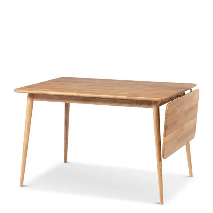 Alnorg ruokapöytä tammi 80x120+40cm