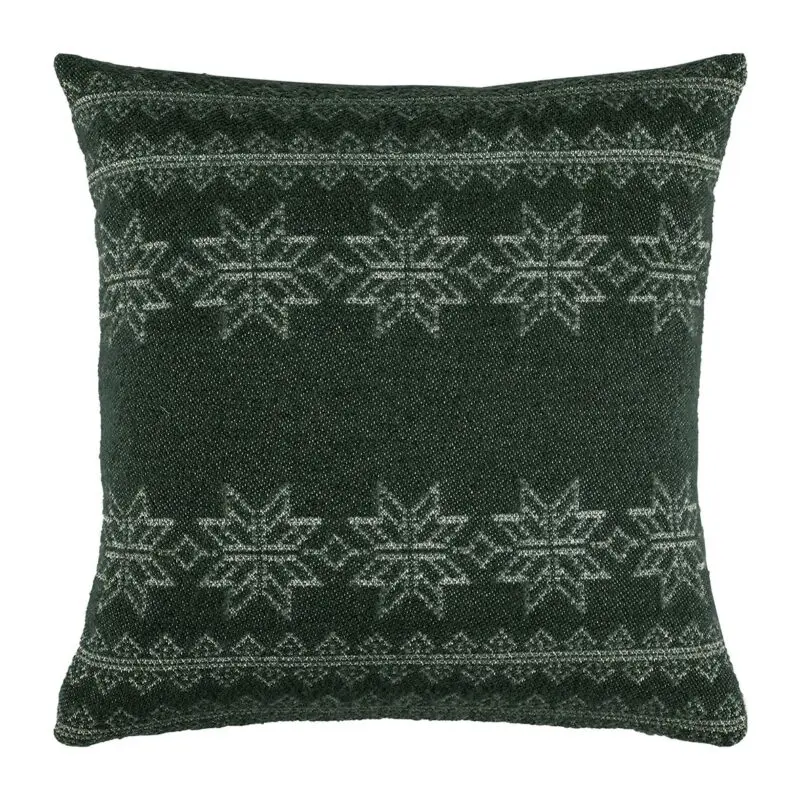 Tyynynpäällinen Joulutähti 55x55cm vihreä