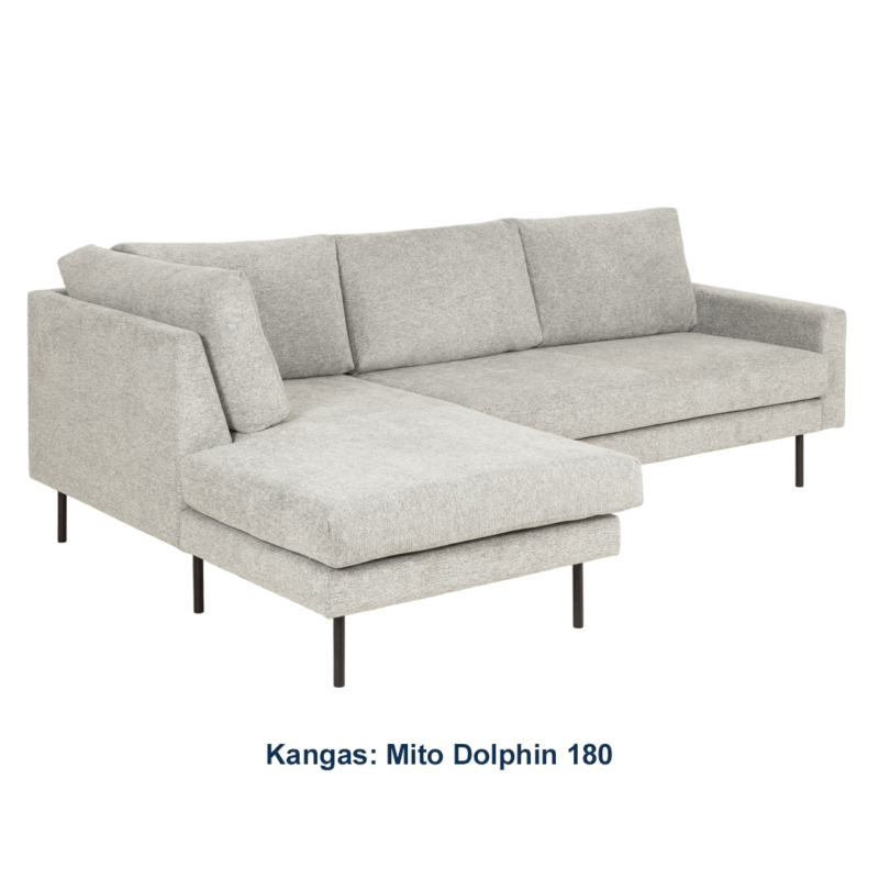 Halla avokulmasohva S, Mito-verhoilukankaalla - Image 2