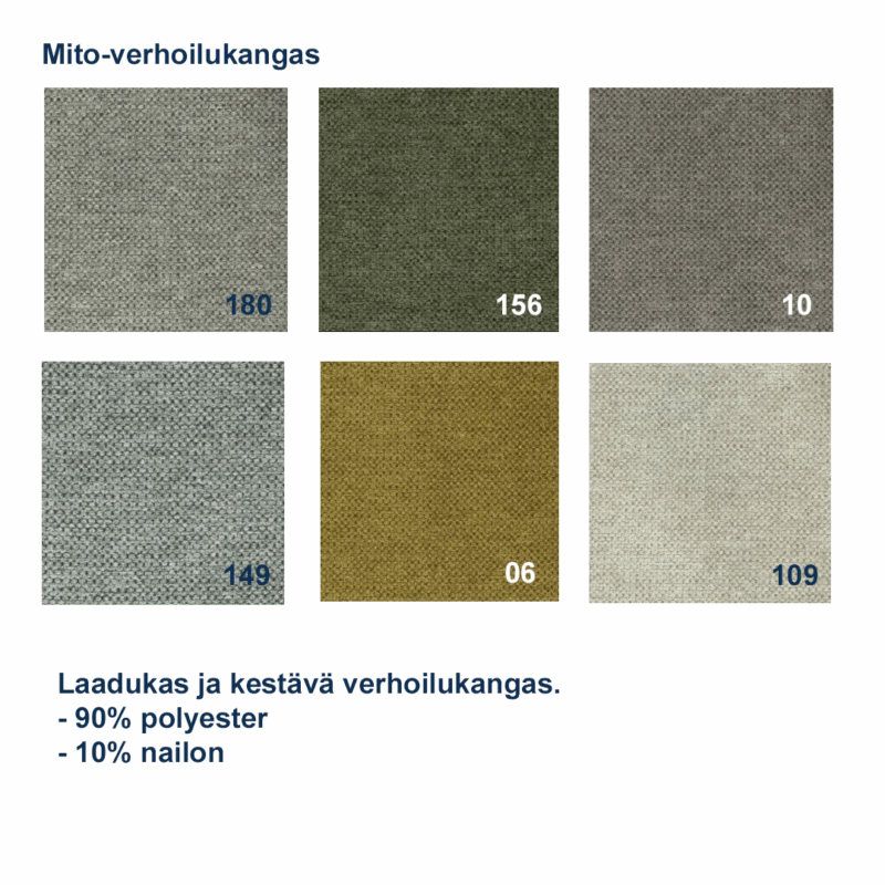 Halla divaanisohva L, Mito-verhoilukankaalla - Image 3