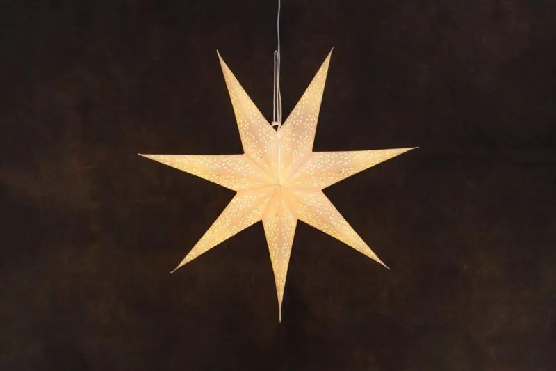 Paperitähti valkoinen 75 cm