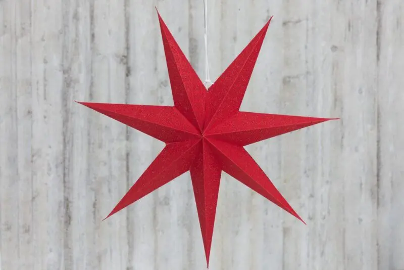 Paperitähti punainen 75 cm