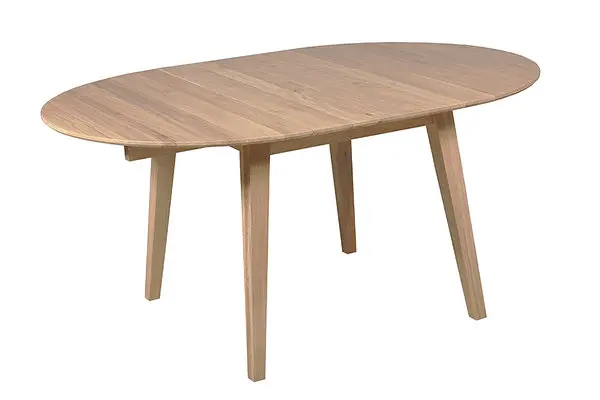 Genova ruokapöytä pyöreä 90 cm + 40 cm jatko