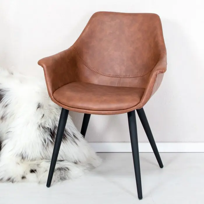 Signe ruokapöydän tuoli, konjakki