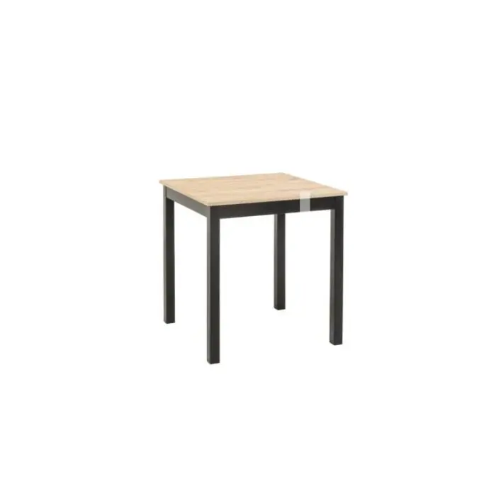 Huurre ruokapöytä 68x68 cm musta/tammi