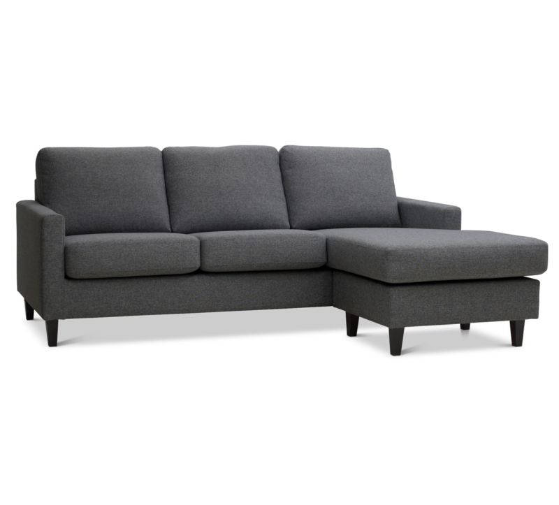 Oliver divaanisohva, tummanharmaa