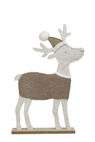 Porofiguuri huopa harmaa/ruskea 29x5x45cm