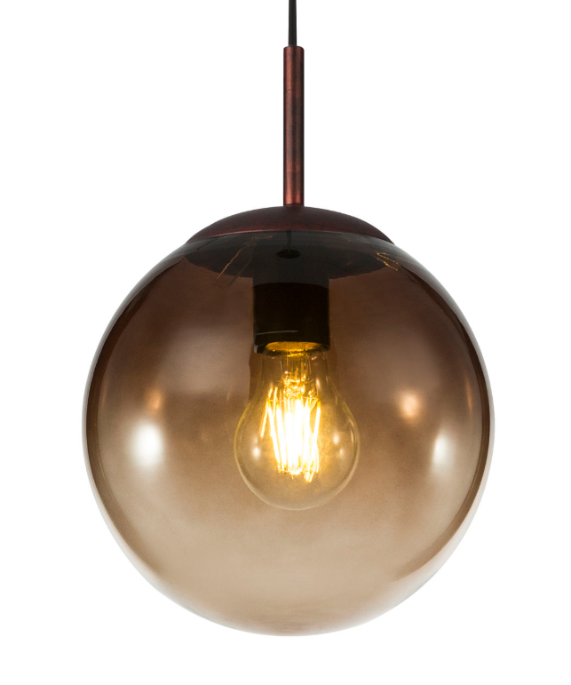 Kattovalaisin Globo Varus 20cm halk. 40w ruskea lasi - Image 3