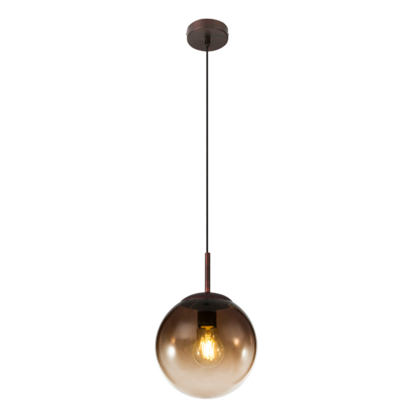 Kattovalaisin Globo Varus 20cm halk. 40w ruskea lasi
