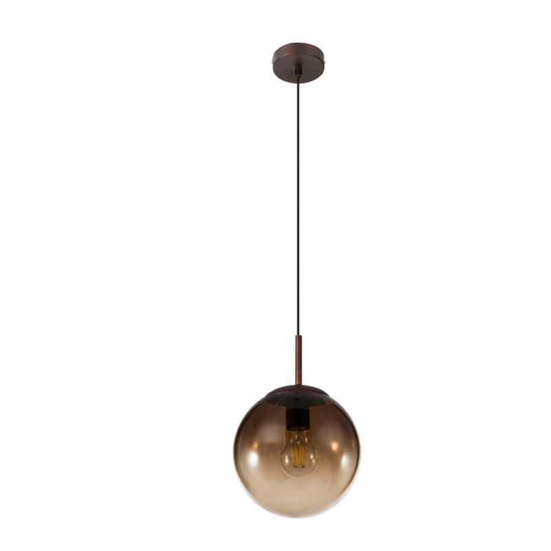 Kattovalaisin Globo Varus 20cm halk. 40w ruskea lasi - Image 2
