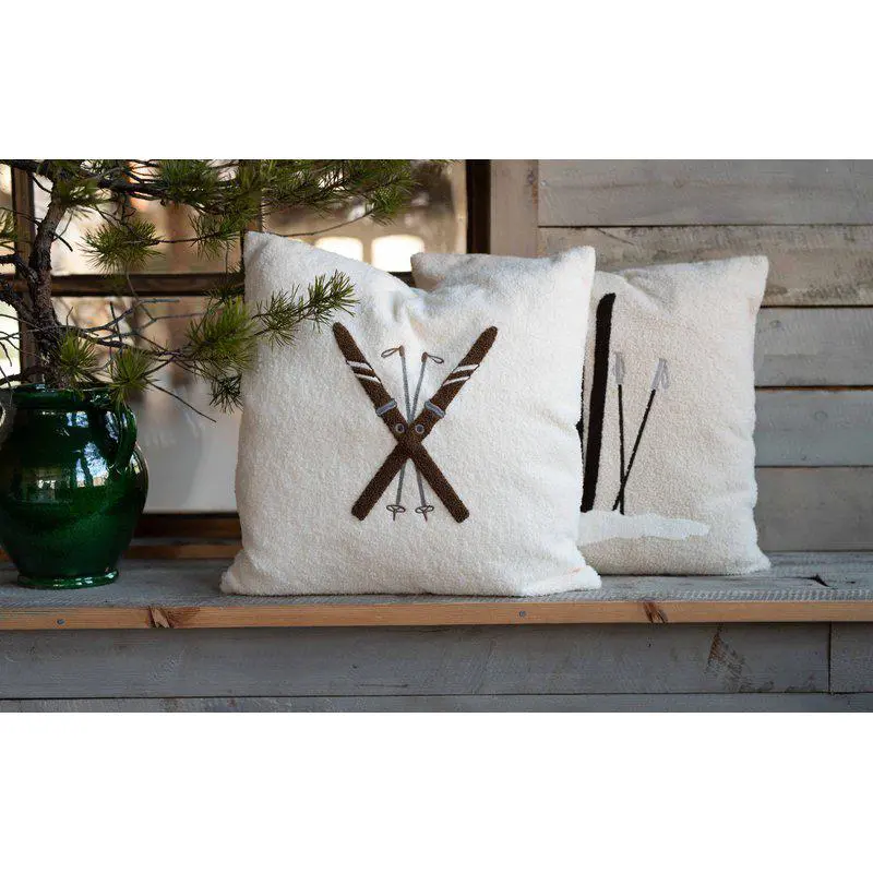 Tyynynpäällinen Ski 48x48 offwhite - Image 3
