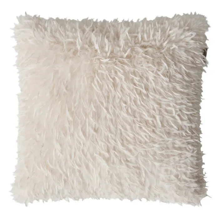 Skinnwille Fay tyyny M ivory 45x45cm
