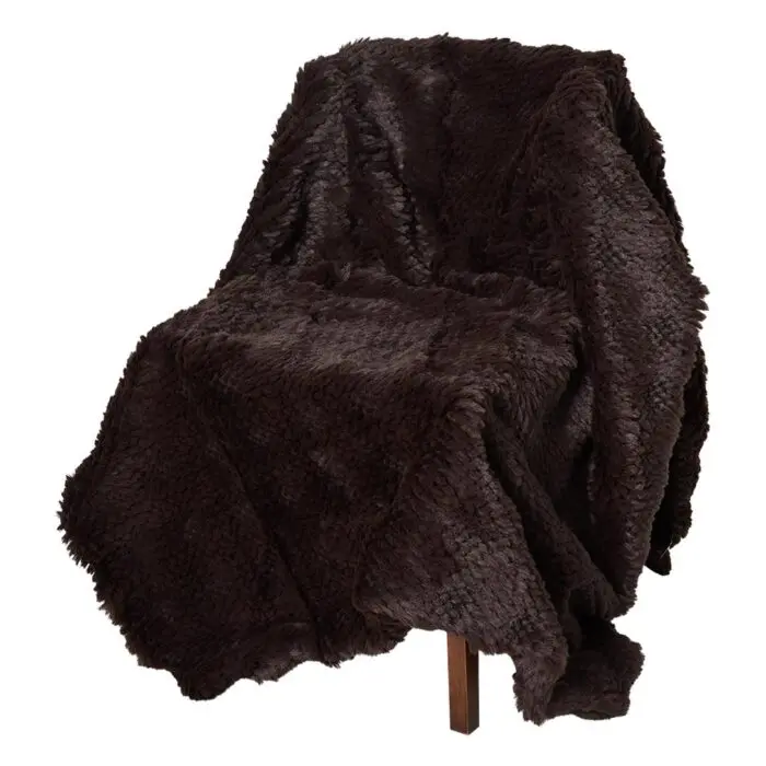 Skinnwille Tuva blanket M Ruskea 120x180 cm