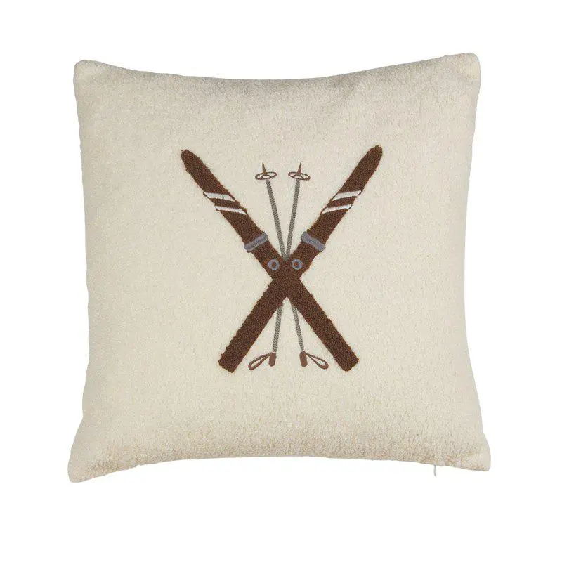 Tyynynpäällinen Ski 48x48 offwhite