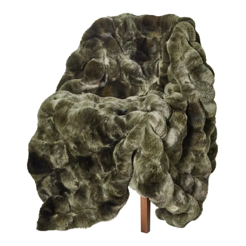 Skinnwille Misty blanket L Forest 140x220 cm