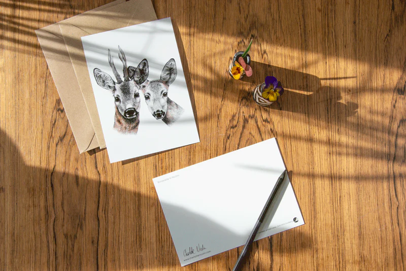 postikortti + kirjekuori Gustav ja Veronica - Image 2