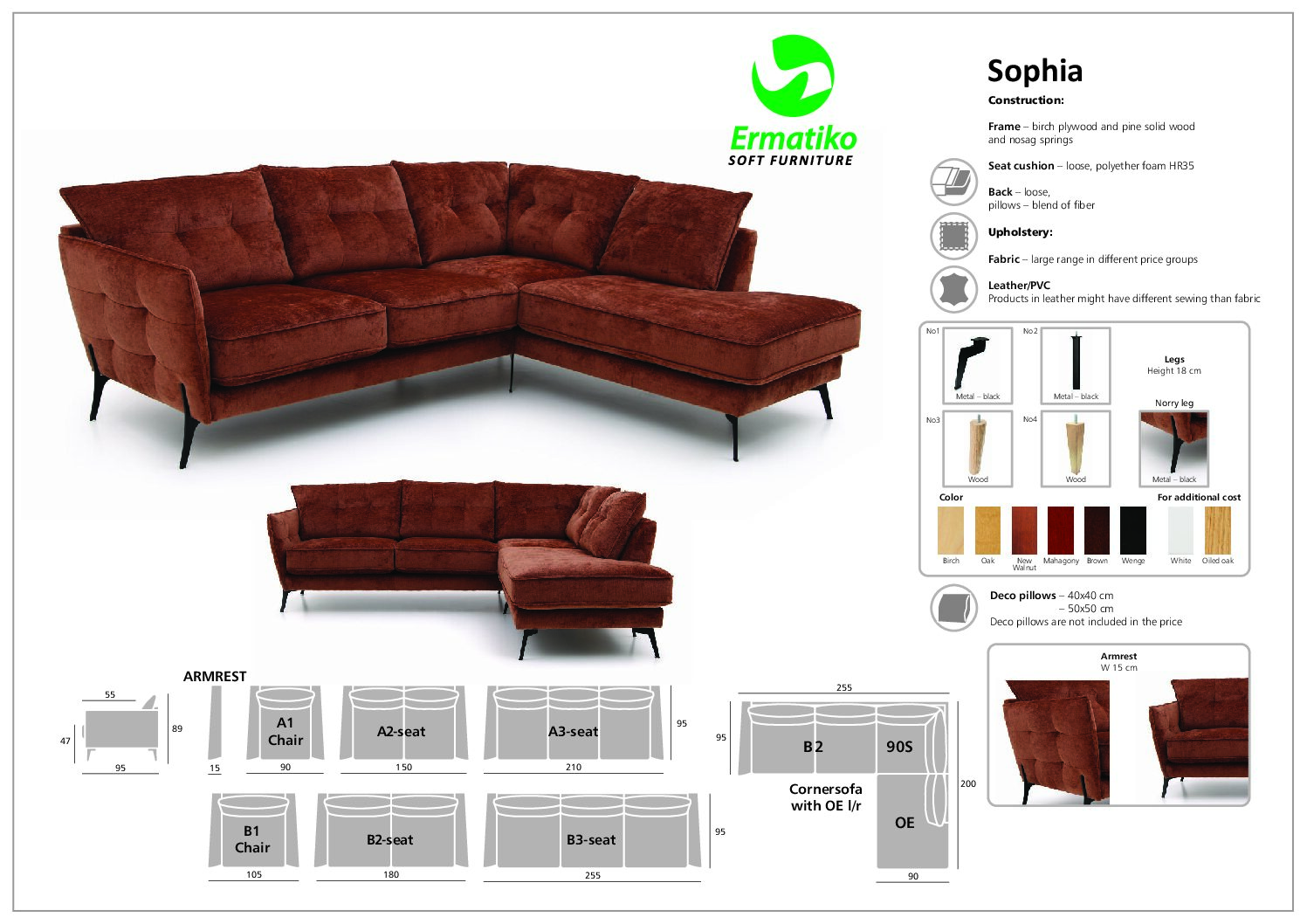 Sophia kulmasohva HR2 Perfect Harmony 52 - Image 2