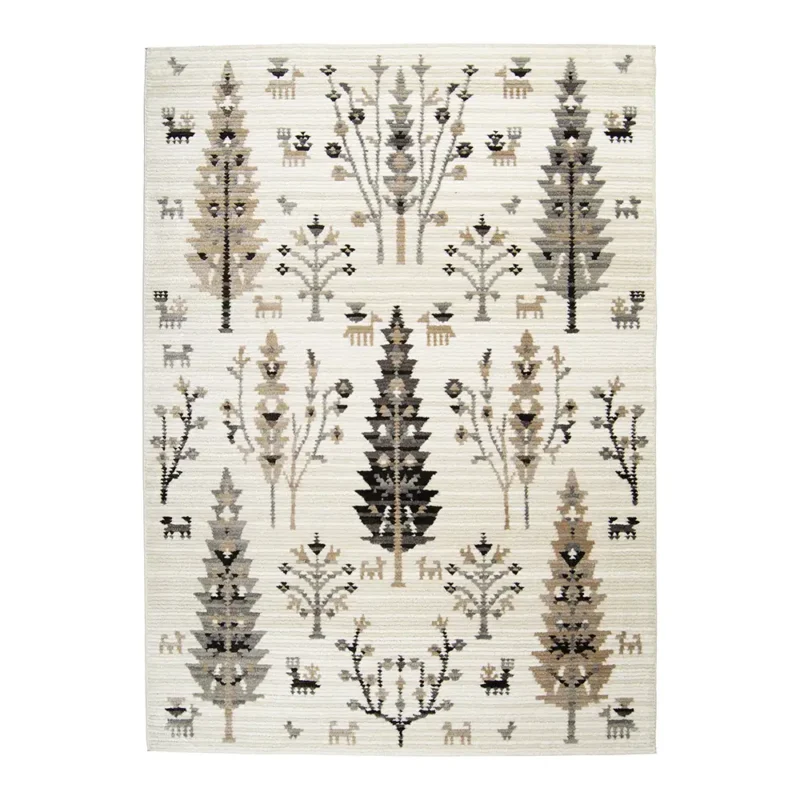 Kanerva nukkamatto beige-harmaa 133x190cm