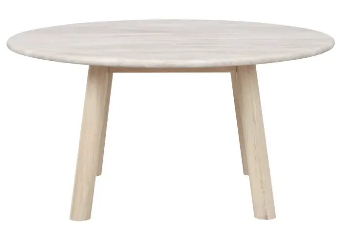 Taransay sohvapöytä pyöreä 90 cm beige/whitewash