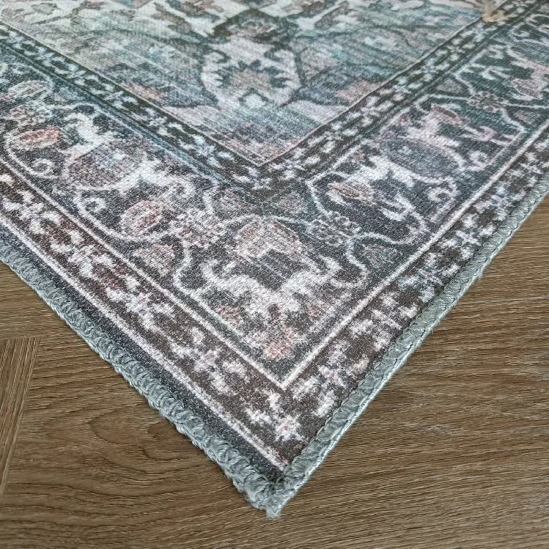 Zahra itämainen matto, vaaleansininen - Image 3