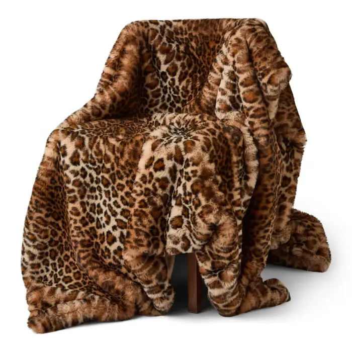 Skinnwille Leo blanket L Brown 140x220 cm