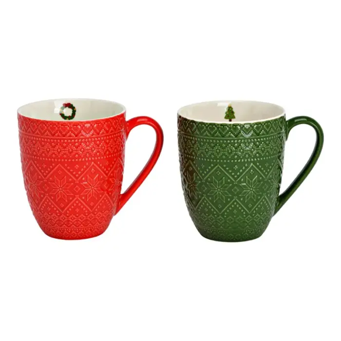 Joulumuki vihreä tai punainen 410ml 12x10x9cm