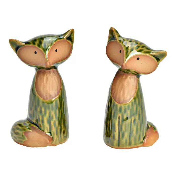 Kettu vihreä kivituote 5x9x5cm