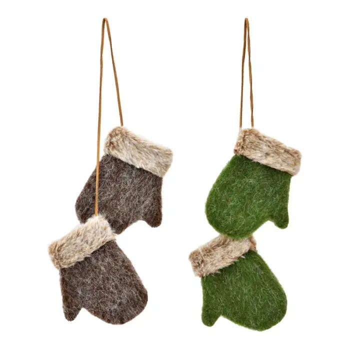 Joulukuusenkoriste lapanen ruskea tai vihreä