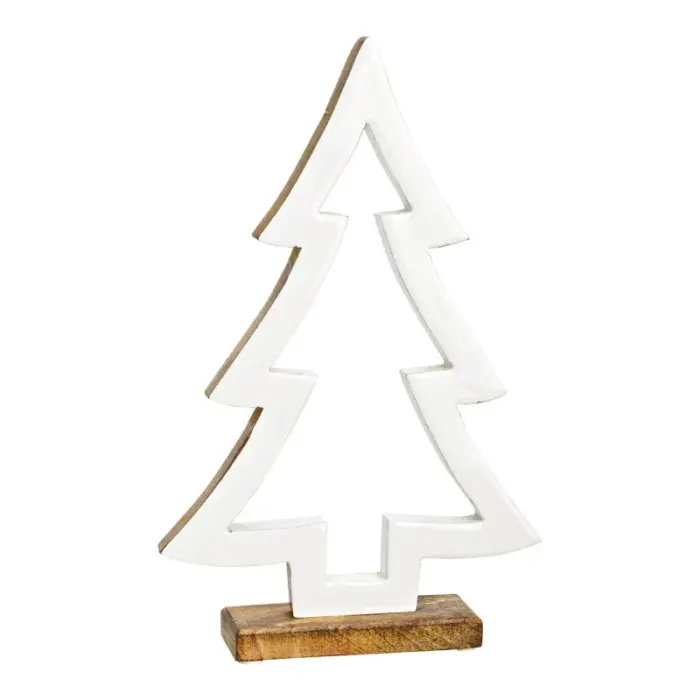 Kuusi mangopuu valkoinen 20x32x5cm