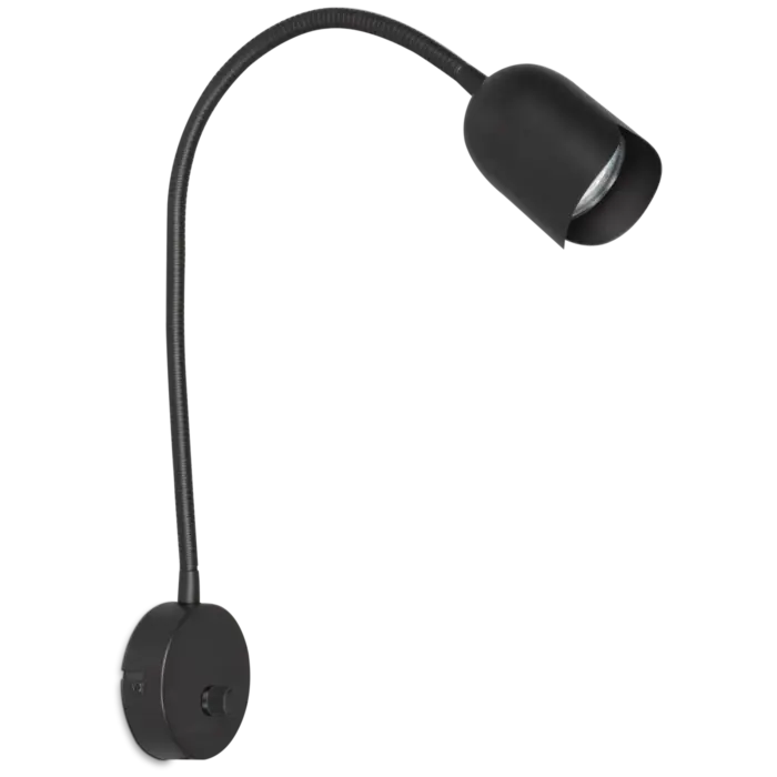 Seinävalaisin Nuppu 1-os Musta